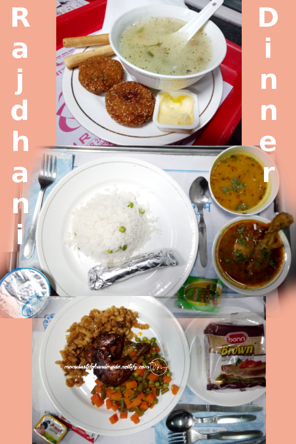 pic Rajdhani-train-AC-1st-class-dinner-meal