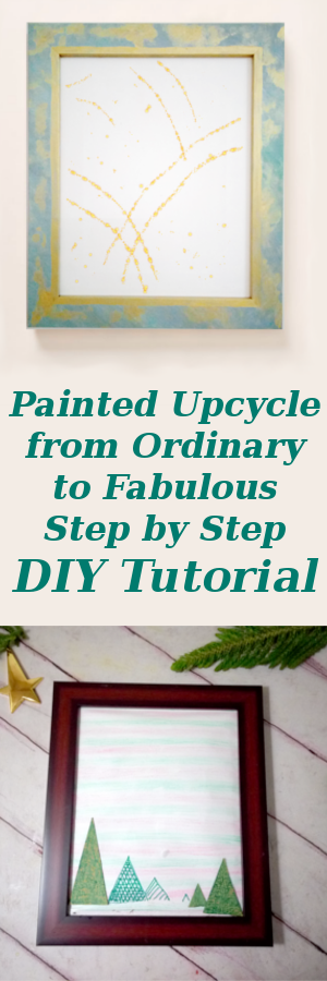 Painted-Upcycle-Picture-Frame-Makeover-Before-and-After