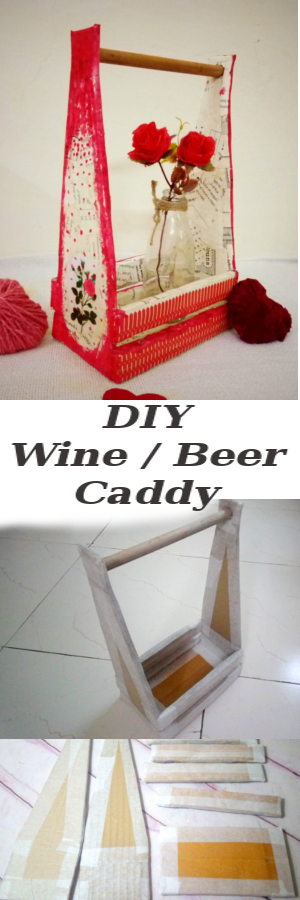 How-to-Construct-&-Decoupage-Wine-Beer-caddy-from-Cardboard